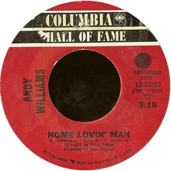 Andy Williams Home Lovin' Man / (Where Do I Begin) Love Story USED VINYL 7INCH 45 RPM SINGLE REISSUE
