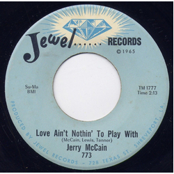 Jerry McCain Love Ain't Nothin' To Play With Vinyl 7" USED