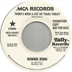 Ronnie Reno There's Been A Lot Of Tears Today USED VINYL 7INCH 45 RPM SINGLE PROMO