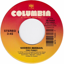 George Michael Too Funky USED VINYL 7INCH SINGLE 45 RPM