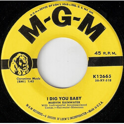 Marvin Rainwater I Dig You Baby USED VINYL 7INCH 45 RPM SINGLE