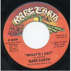 Rare Earth What'd I Say USED VINYL 7INCH 45 RPM SINGLE