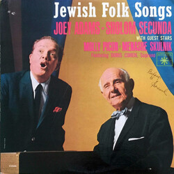 Joey Adams / Sholom Secunda Jewish Folk Songs Vinyl LP USED