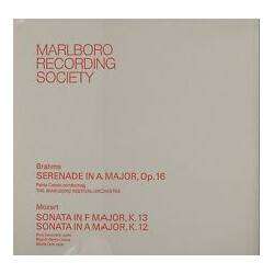 Johannes Brahms / Pablo Casals / Rudolf Serkin / Pina Carmirelli / Marlboro Festival Orchestra / David Cole (8) Brahms Serenade In A Major, Op. 16 Moz