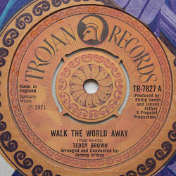 Teddy Brown (3) Walk The World Away USED VINYL 7INCH SINGLE 45 RPM