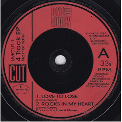 Love And Money 4 Track EP USED VINYL 7INCH 33 S RPM EP PROMO