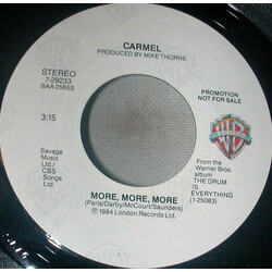 Carmel (2) More, More, More USED VINYL 7INCH 45 RPM PROMO