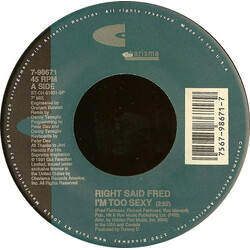 Right Said Fred I'm Too Sexy USED VINYL 7INCH 45 RPM SINGLE