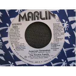 The Ritchie Family American Generation USED VINYL 7INCH 45 RPM SINGLE PROMO STEREO