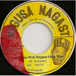 Big Youth Can't Take Wah Happen On A West USED VINYL 7INCH 45 RPM