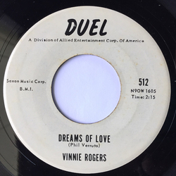 Vinnie Rogers Dreams Of Love Vinyl 7" USED