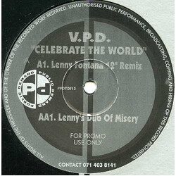 V.P.D. Celebrate The World VINYL 12" USED