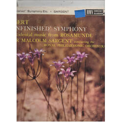 Franz Schubert / Sir Malcolm Sargent / Royal Philharmonic Orchestra "Unfinished" Symphony / Incidental Music To Rosamunde Vinyl LP USED