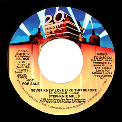 Stephanie Mills Never Knew Love Like This Before USED VINYL 7INCH 45 RPM PROMO STYRENE STEREO MONO