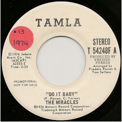 The Miracles Do It Baby USED VINYL 7INCH PROMO 45 RPM SINGLE