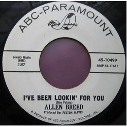 Allen Breed Are You Alright (Well Yeah) / I've Been Looking For You USED VINYL 7INCH SINGLE