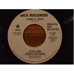 Elton John Johnny B. Goode USED VINYL 7INCH 45 RPM SINGLE PROMO