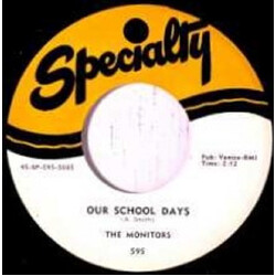 The Monitors (4) Our School Days / I've Got A Dream USED VINYL 7INCH 45 RPM SINGLE