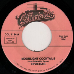 The Rivieras (2) Moonlight Cocktails / Blessing Of Love USED VINYL 7INCH 45 RPM REISSUE
