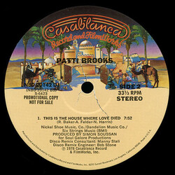 Pattie Brooks Heartbreak In Disguise / This Is The House Where Love Died USED VINYL 12INCH 33 S RPM SINGLE PROMO STEREO