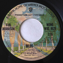 Van Morrison Bulbs USED VINYL 7INCH 45 RPM PROMO STEREO MONO