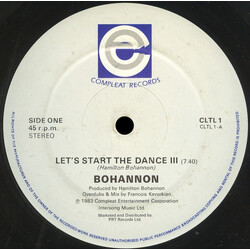 Hamilton Bohannon Let's Start The Dance III USED VINYL 12INCH 45 RPM