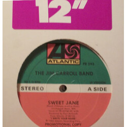 The Jim Carroll Band Sweet Jane VINYL 12" USED