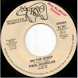 Paul Nicholas On The Strip USED VINYL 7INCH 45 RPM SINGLE PROMO STYRENE STEREO MONO