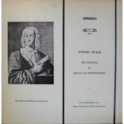 Antonio Vivaldi Six Sonatas For Cello And Harpsichord [RV 47, 41, 43, 45, 40, 46] Vinyl LP USED