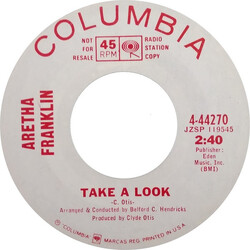 Aretha Franklin Take A Look / Follow Your Heart USED VINYL 7INCH 45 RPM PROMO