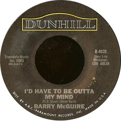 Barry McGuire Cloudy Summer Afternoon USED VINYL 7INCH 45 RPM