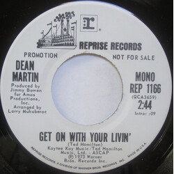 Dean Martin Get On With Your Livin' USED VINYL 7INCH 45 RPM PROMO STEREO MONO