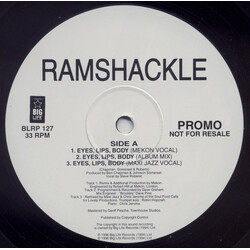 Ramshackle Eyes, Lips, Body USED VINYL 12INCH 33 S RPM PROMO