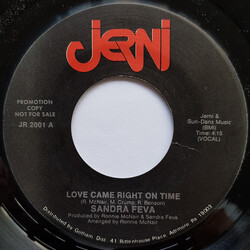 Sandra Feva Love Came Right On Time USED VINYL 7INCH 45 RPM PROMO