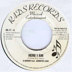 U Brown / Jennifer Lara Here I Am USED VINYL 7INCH 45 RPM