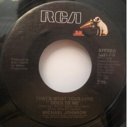 Michael Johnson (5) The Moon Is Still Over Her Shoulder USED VINYL 7INCH SINGLE STEREO