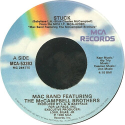 Mac Band Featuring The McCampbell Brothers Stuck USED VINYL 7INCH 45 RPM SINGLE
