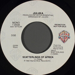 Juluka Scatterlings Of Africa USED VINYL 7INCH 45 RPM SINGLE PROMO STEREO MONO