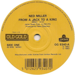 Ned Miller From A Jack To A King / Do What You Do Do Well Vinyl 7" USED