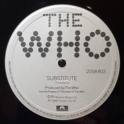 The Who Substitute USED VINYL 12INCH 45 RPM SINGLE
