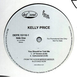 Kelly Price You Should've Told Me / Like You Do USED VINYL 12INCH 33 S RPM PROMO