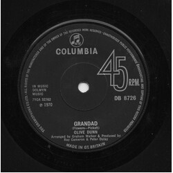 Clive Dunn Grandad USED VINYL 7INCH 45 RPM SINGLE