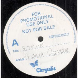Gloria Gaynor Strive (Extended Version) USED VINYL 12INCH PROMO SINGLE