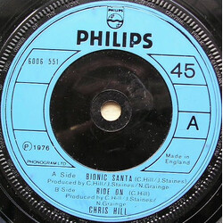 Chris Hill Bionic Santa USED VINYL 7INCH SINGLE 45 RPM