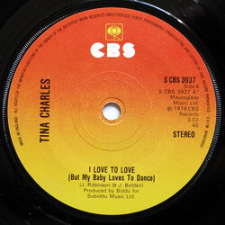 Tina Charles I Love To Love (But My Baby Loves To Dance) USED VINYL 7INCH 45 RPM SINGLE STEREO
