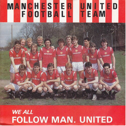Manchester United Football Team We All Follow Man. United USED VINYL 7INCH SINGLE 45 RPM