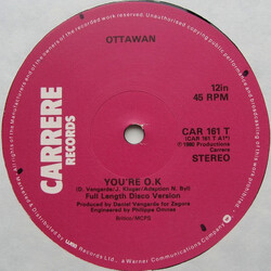 Ottawan You're O.K. / D.I.S.C.O. USED VINYL 12INCH 45 RPM