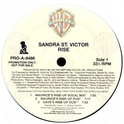Sandra St. Victor Rise Vinyl 12" USED