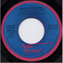 The Boyz From Detroit (I've Got) Female Trouble USED VINYL 7INCH 45 RPM