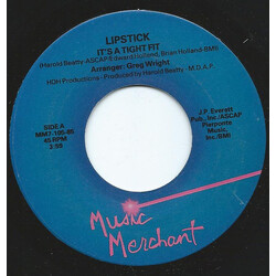 Lipstick (7) It's A Tight Fit USED VINYL 7INCH 45 RPM